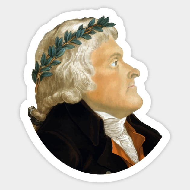 President Thomas Jefferson Sticker by warishellstore